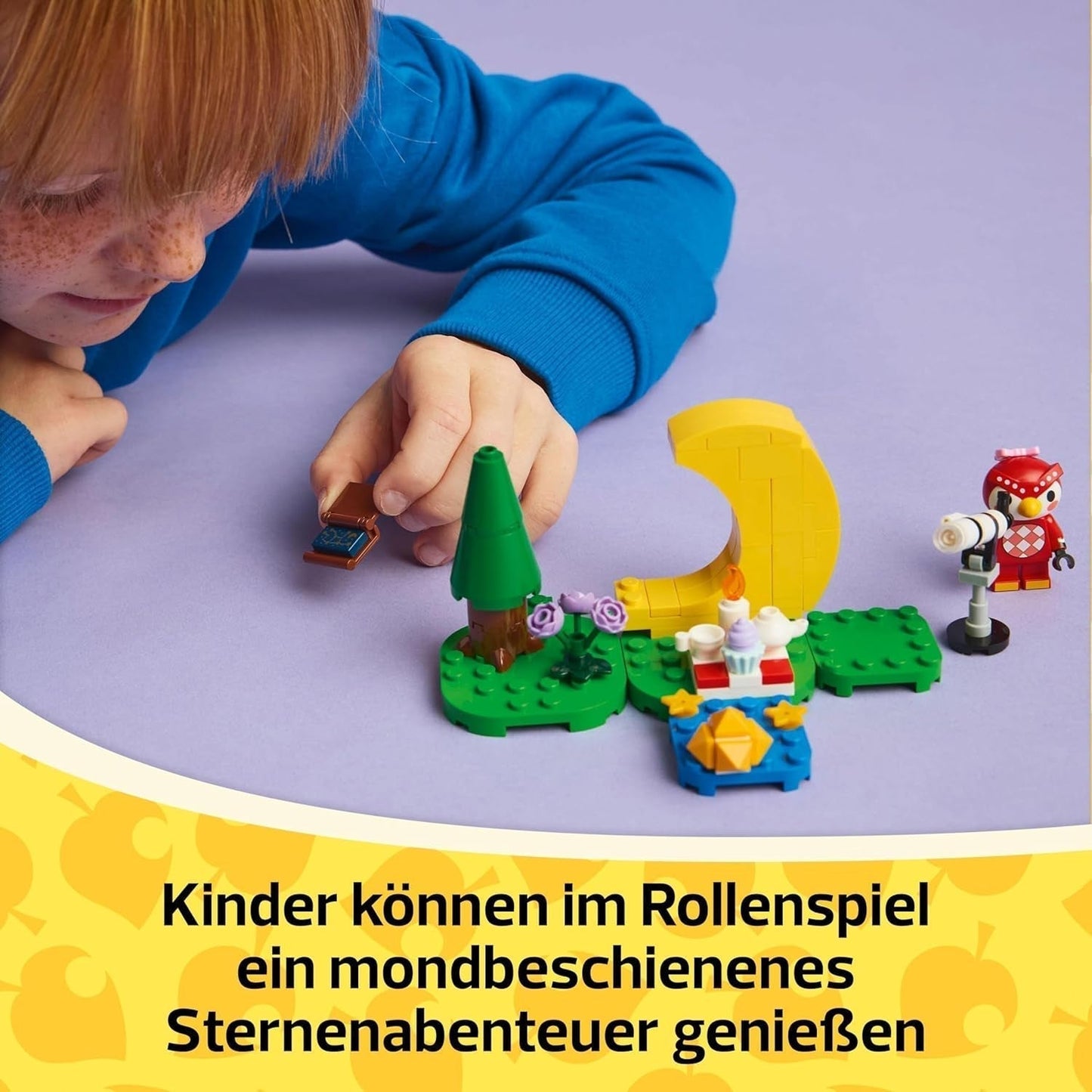 LEGO Animal Crossing Pozorování hvězd s Eufemií, Stavebnice pro děti, Nápaditá sada videoher na hrdiny, Hračka pro 6leté dívky a chlapce, Hračka Figurka zvířátko 77053 Stavebnice Besuche den LEGO-Store