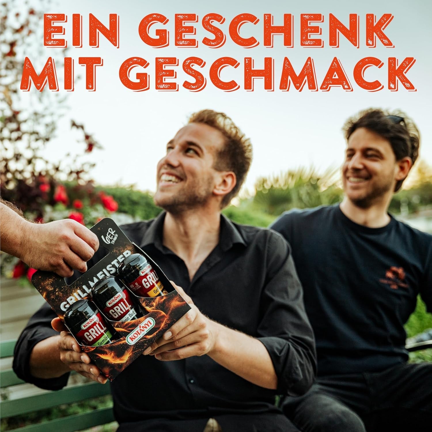 KOTÁNYI Gril Spices Dárková sada - 6er Nosič - Dárky pro muže - Gril Zubehör & Spice Set für jedes BBQ - Gril Zubehör inkl. Magický prach - [Jetzt Geburtstagsgeschenk für Männer bestellen!]