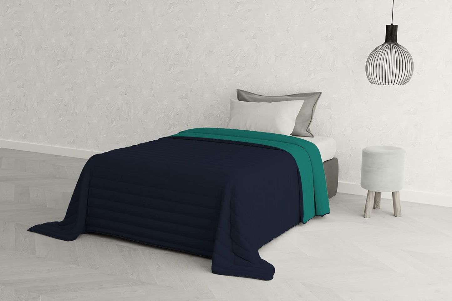 Italské povlečení Estivo jednolůžko, povlečení, Aqua, 170 X 270 Cm Peřiny a přikrývky Naty Shop Aqua 170 X 270 Cm
