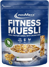 IronMaxx Fitness Müsli - Cookies & Cream, pytel 2 kg | Veganské müsli bohaté na bílkoviny s křupavým obsahem | Nízký obsah cukru a vysoký obsah vlákniny