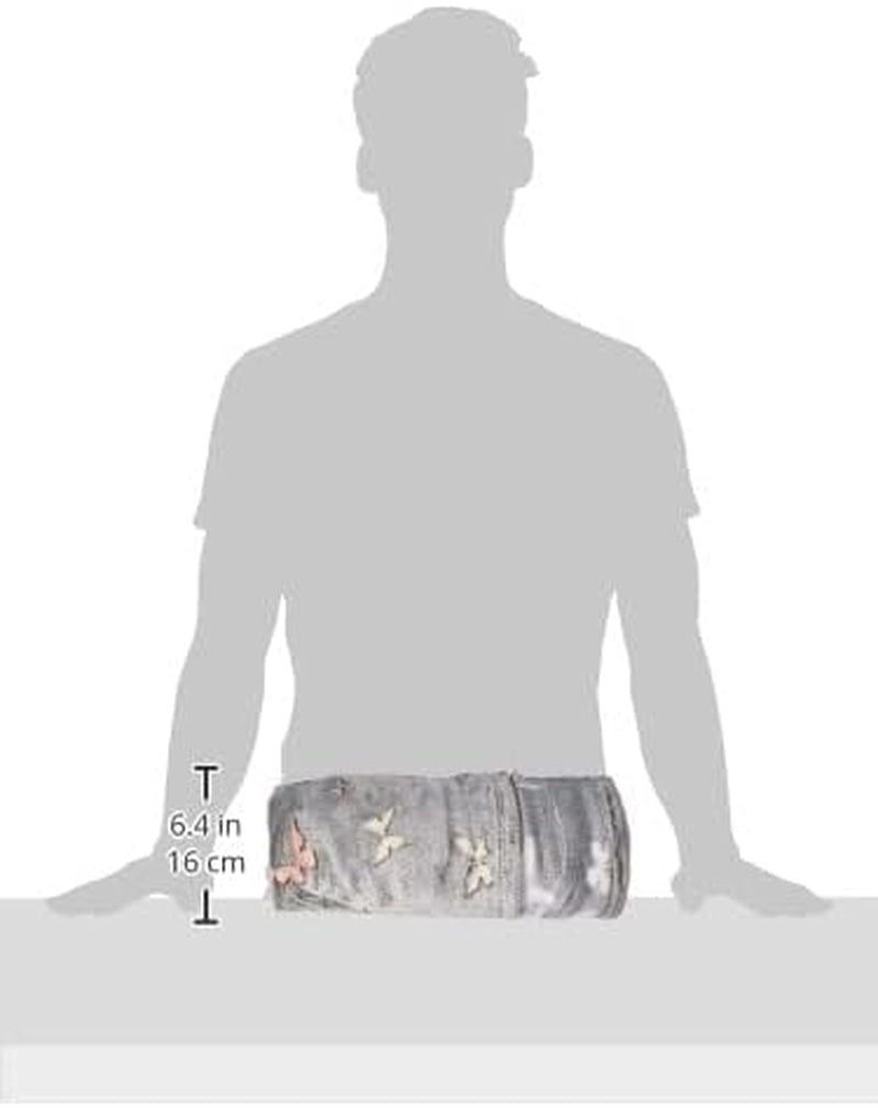 Přehoz na postel Kanguru Glow Glow in the Dark Deka Butterfly Měkká deka 130X150Cm Světelná přehoz na pohovku. Dětská deka Glow in the Dark, šedá Postele a přikrývky Besuche den Kanguru-Store