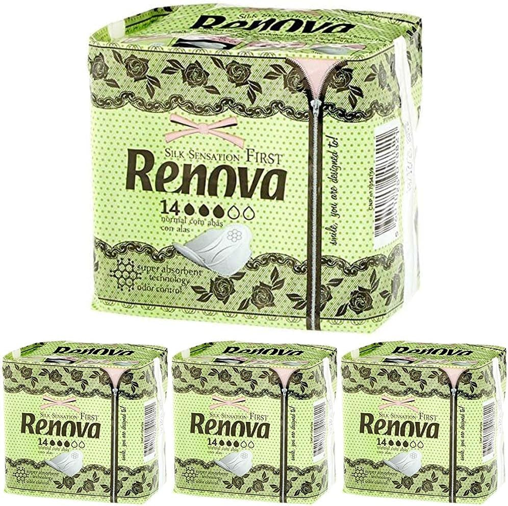 Renovujte první normální komprese s křídly | 14 tablet | Ultra tenký a super absorpční
