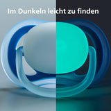 Philips AVENT Sada 4 lehkých a prodyšných dudlíků Ultra Air: 2 dudlíky svítící ve tmě a 2 dudlíky pro denní nošení, 18 měsíců+ (model SCF349/43)