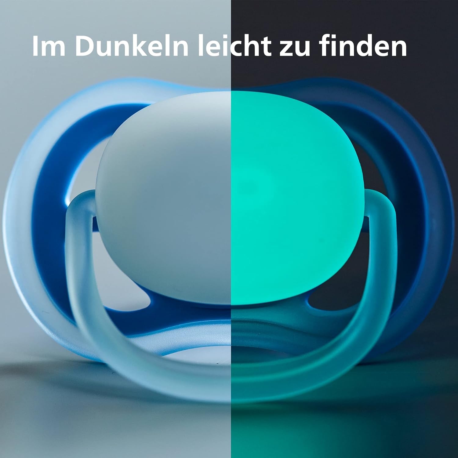 Philips AVENT Sada 4 lehkých a prodyšných dudlíků Ultra Air: 2 dudlíky svítící ve tmě a 2 dudlíky pro denní nošení, 18 měsíců+ (model SCF349/43)
