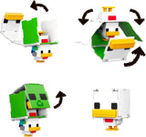 Mattel Minecraft Flippin' Figs Ovečka a kuře 2-balení s hracími figurkami 2 v 1, velkými hlavami a pixelovým designem HXK17 Akční figurky Naty Shop