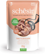 , Tunfisch mit Lachs in Gelee, kompletuje Nassfutter für Katzen, im Beutel, 100% natürliche Inhaltsstoffe, tierversuchfrei, 12 x 85 g