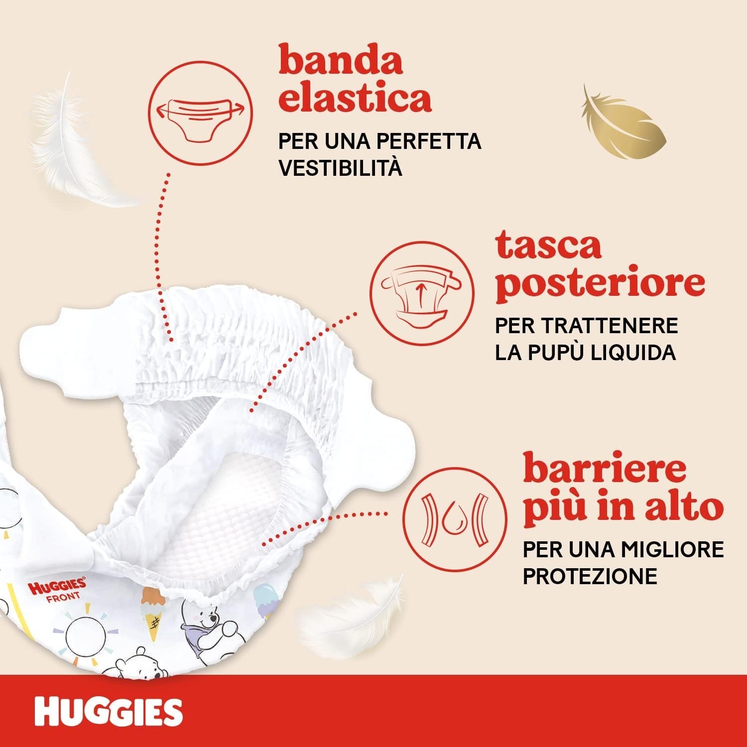 Dětské plenky Huggies Extra Care Velikost 1 (2-5 kg) Super savé Disney Design Hromadné balení 160