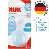 NUK Stillhütchen | Brusthütchen Zum Stillen | Schützt Vor Wunden Brustwarzen | Dünnes Silikon | Größe M (20 mm) | Včetně Schutzdose | 2 Stück Dětská výživa a doplňky ke kojení Naty Shop