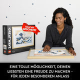 LEGO 31208 Art Hokusai - The Great Wave 3D Japonské nástěnné dekorace Řemeslná sada Rámované oceánské plátno Koníčky pro dospělé DYI Dekorace domácí kanceláře Stavebnice Besuche den LEGO-Store