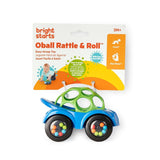 Bright Starts, Oball, Autíčko s chrastítkem, Green-Blue Baby Toys Naty Shop