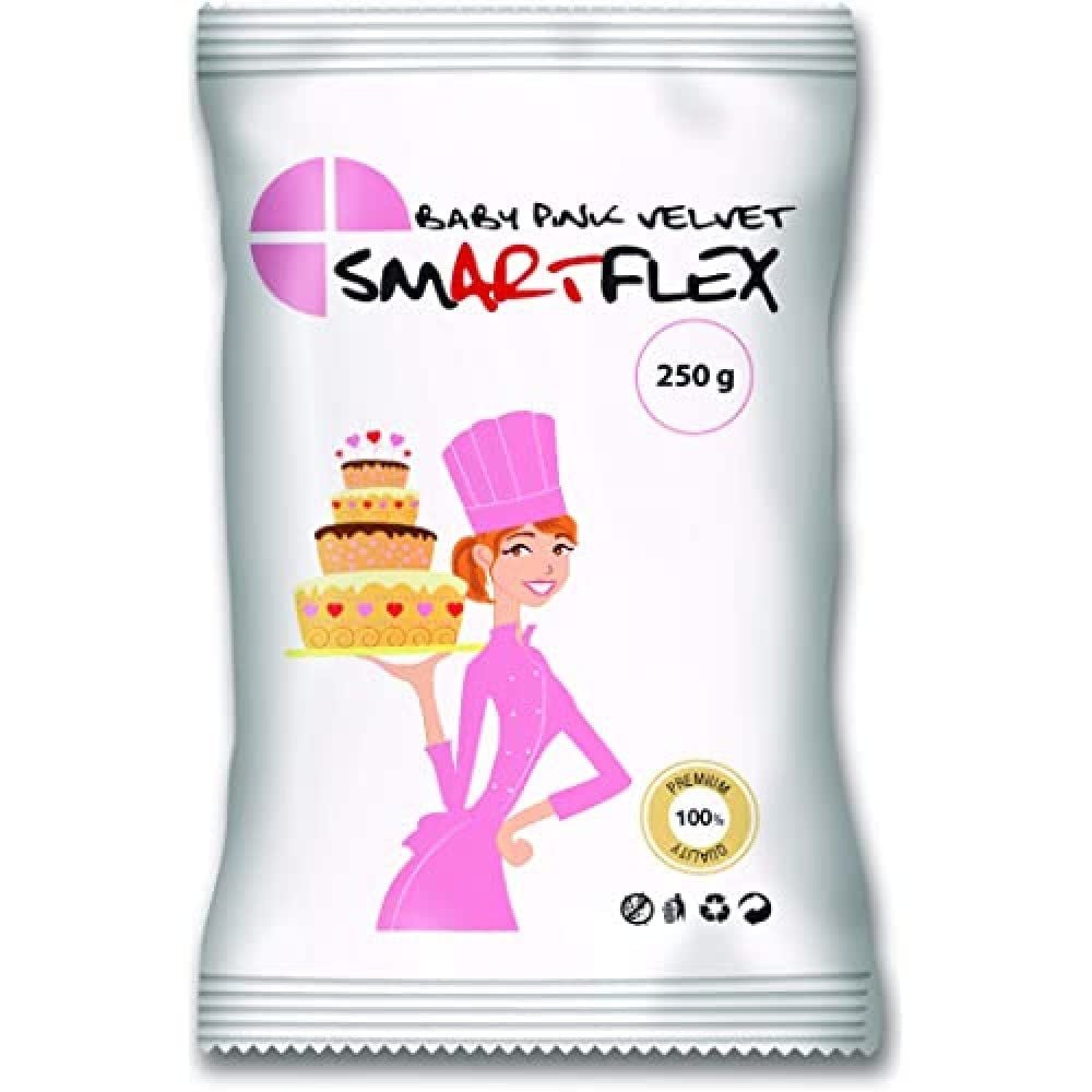 Fondant Baby Pink Velvet, 250 g cukrová pasta Naty Shop Default Title