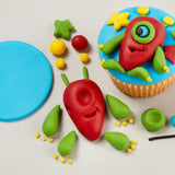 Černý fondant 1 kg - připravený k rolování, ideální pro potahování a zdobení dortů, cupcaků a sušenek - černý - 1 kg Cukrová pasta Naty Shop