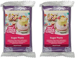 FunCakes Royal Purple Rolled Fondant: Snadné použití, hladký, pružný, měkký a poddajný, ideální pro zdobení dortů. Bezlepková pasta 250 g (balení 2 ks) Naty Shop cukrová pasta Royal Purple 250 g (balení 2 ks)