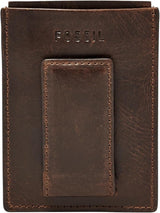 Fossil Men's Derrick Leather RFID Blocking Magnetic Card Case Walletderrick Wallet Pánská peněženka Naty Shop