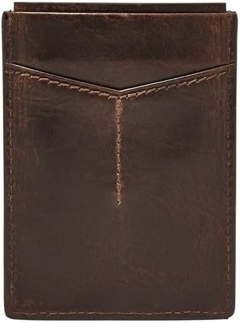 Fossil Men's Derrick Leather RFID Blocking Magnetic Card Case Walletderrick Wallet Pánská peněženka Naty Shop