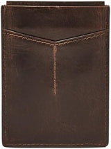 Fossil Men's Derrick Leather RFID Blocking Magnetic Card Case Walletderrick Wallet Pánská peněženka Naty Shop