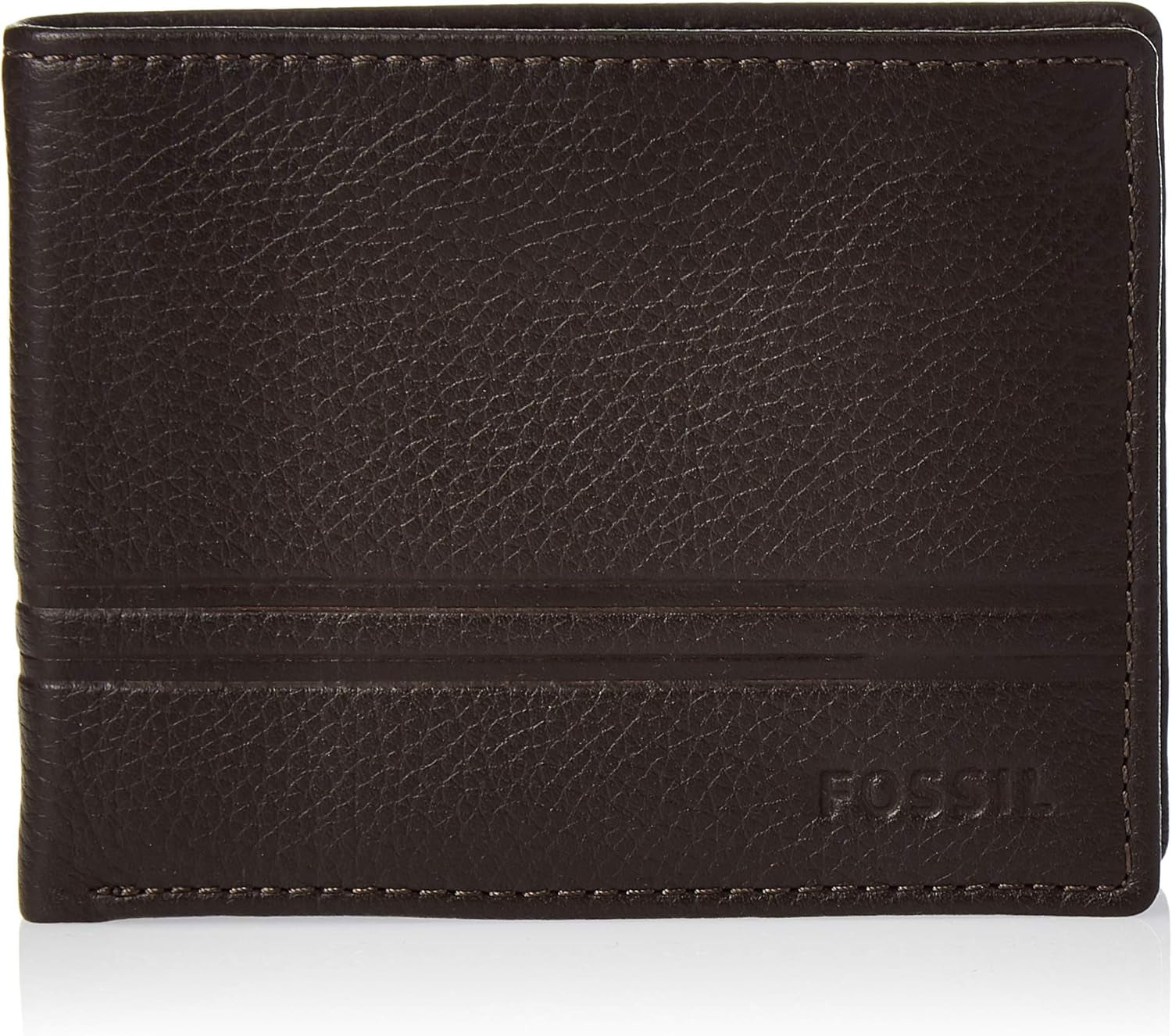Fossil Men's Wilder Flip Id Bifold Cestovní doplňky Bi-Fold Peněženka Peněženka Muži Naty Shop Wild Tmavě hnědá Jedna velikost pro všechny