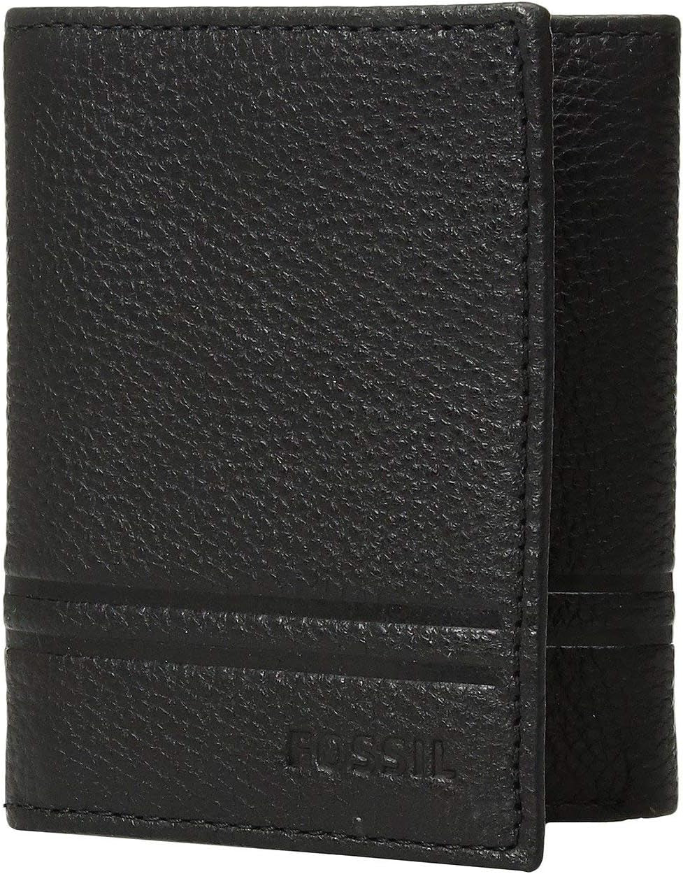 Fossil Men's Wilder Trifold Cestovní doplňky Tri-fold Peněženka Peněženka Muži Naty Shop Černá Wild Jedna velikost pro všechny