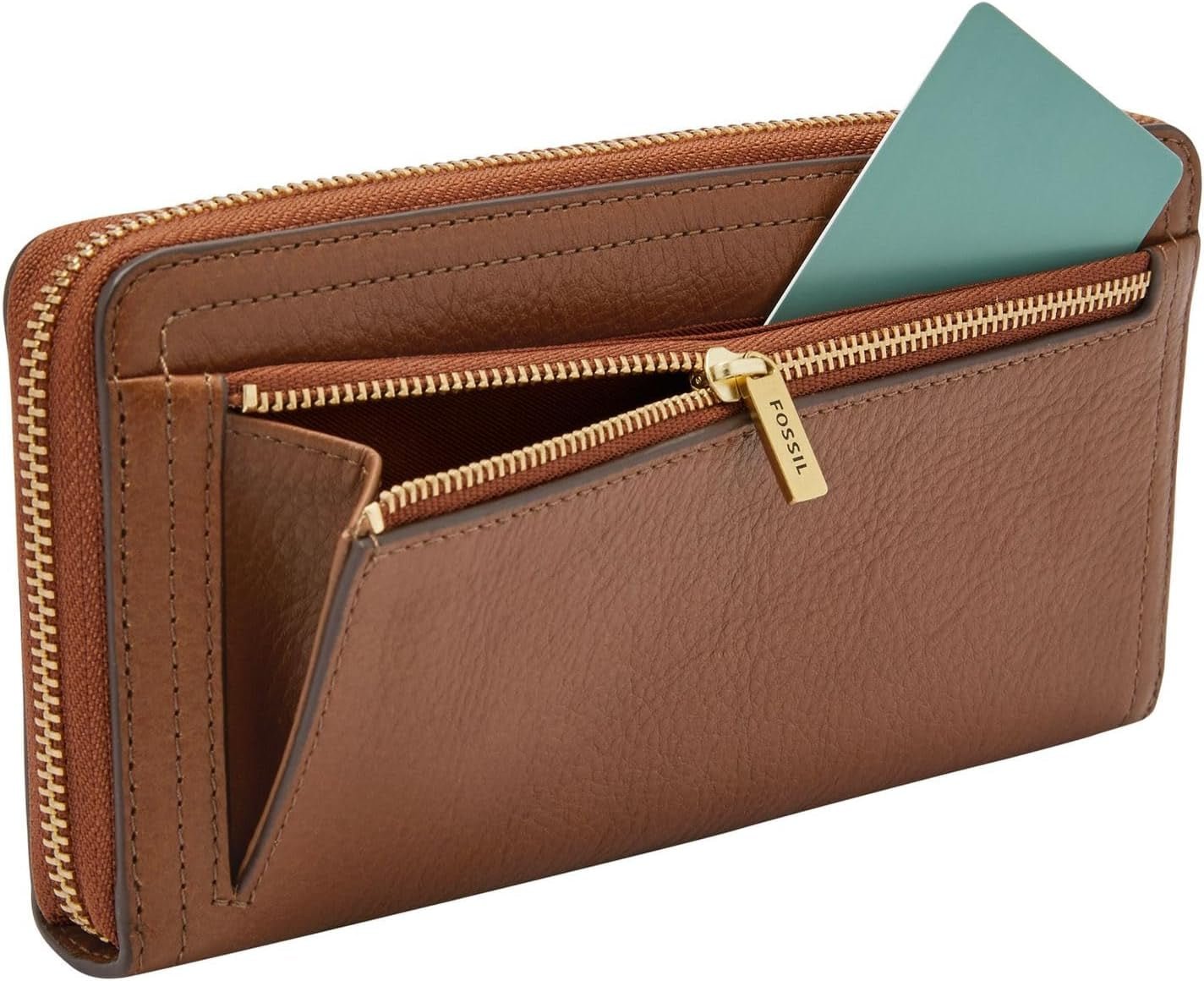 Fossilní hodinky Logan RFID Zip Around Clutch peněženka 19,7 cm D x 1,9 cm Š x 10,2 cm V Dámské tašky Naty Shop