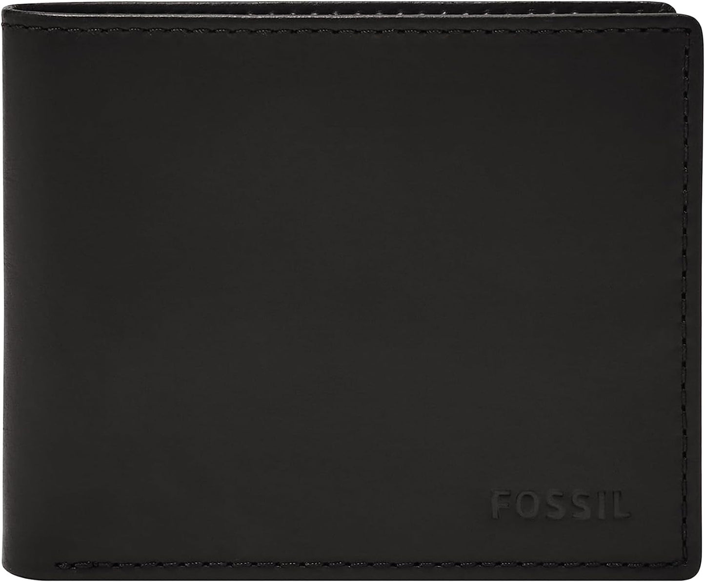 Peněženka Fossil Men's Derrick Bifold Kůže RFID Blocking ID Window Peněženka Muži Naty Shop Černá