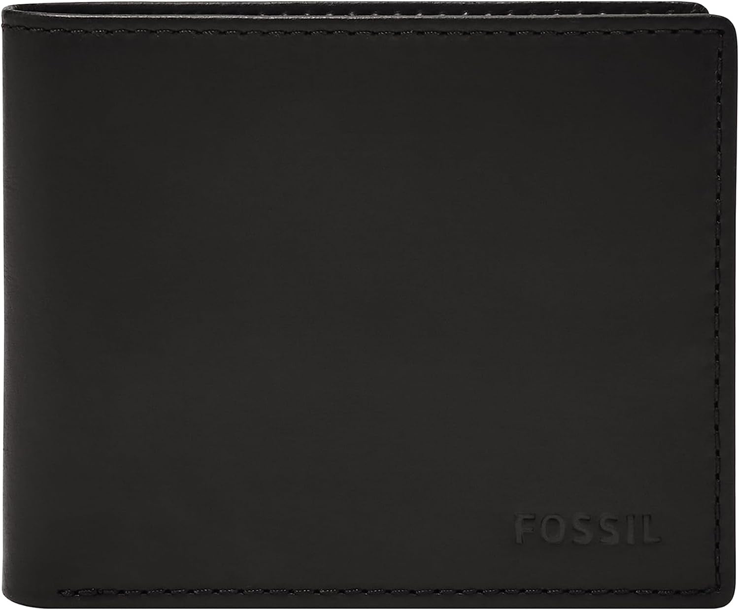 Peněženka Fossil Men's Derrick Bifold Kůže RFID Blocking ID Window Peněženka Muži Naty Shop Černá