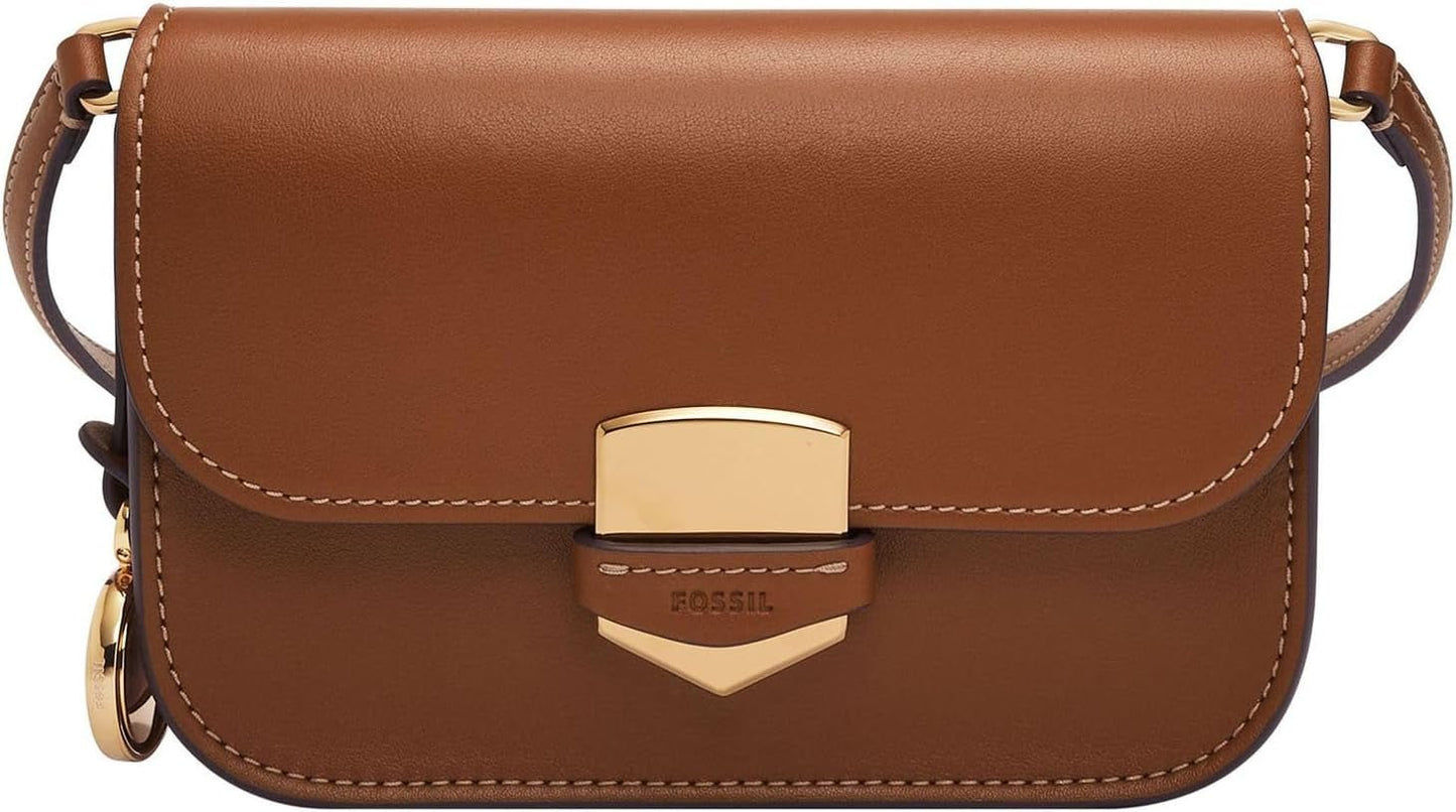 Dámské crossbody kabelky Fossil Lennox Naty Shop Brown