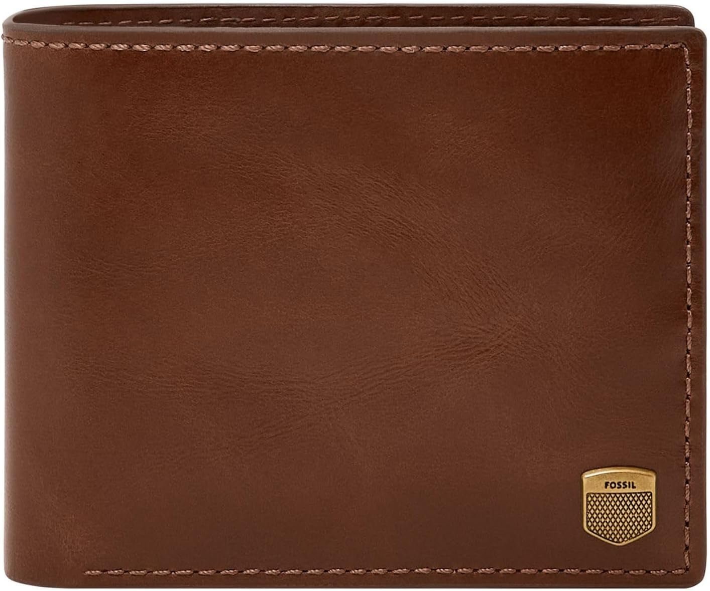 Fossil Men's Hayes Card Case Bifold Wallet Men Naty Shop Karamel Brown
