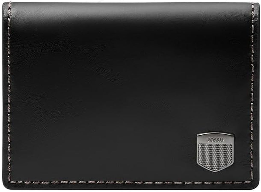 Fossil Men's Hayes Card Case Bifold Peněženka Men Naty Shop Matte Black