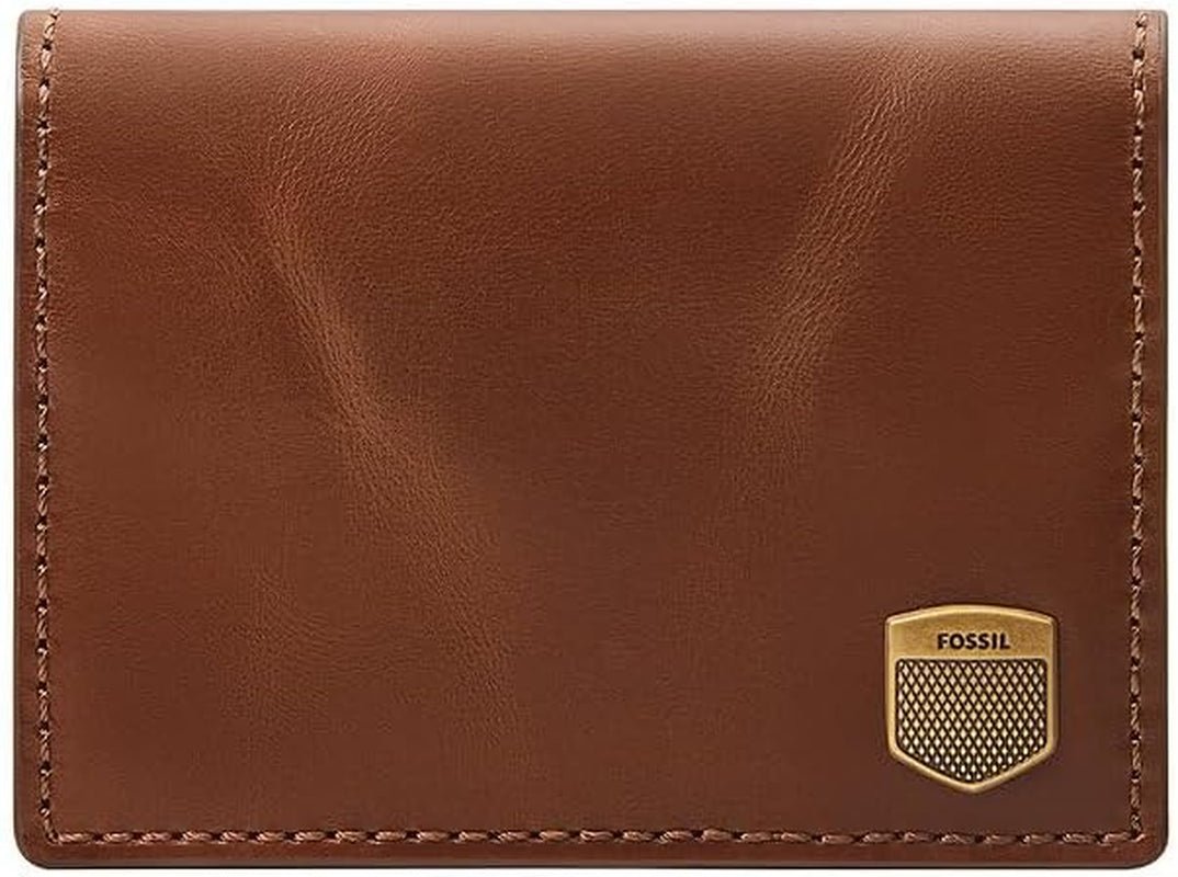 Fossil Men's Hayes Card Case Bifold Wallet Men Naty Shop Light Brown