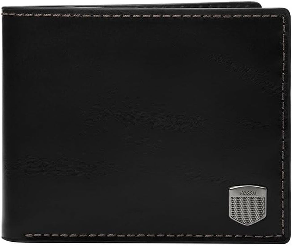 Fossil Men's Hayes Card Case Bifold Wallet Men Naty Shop Black Ink