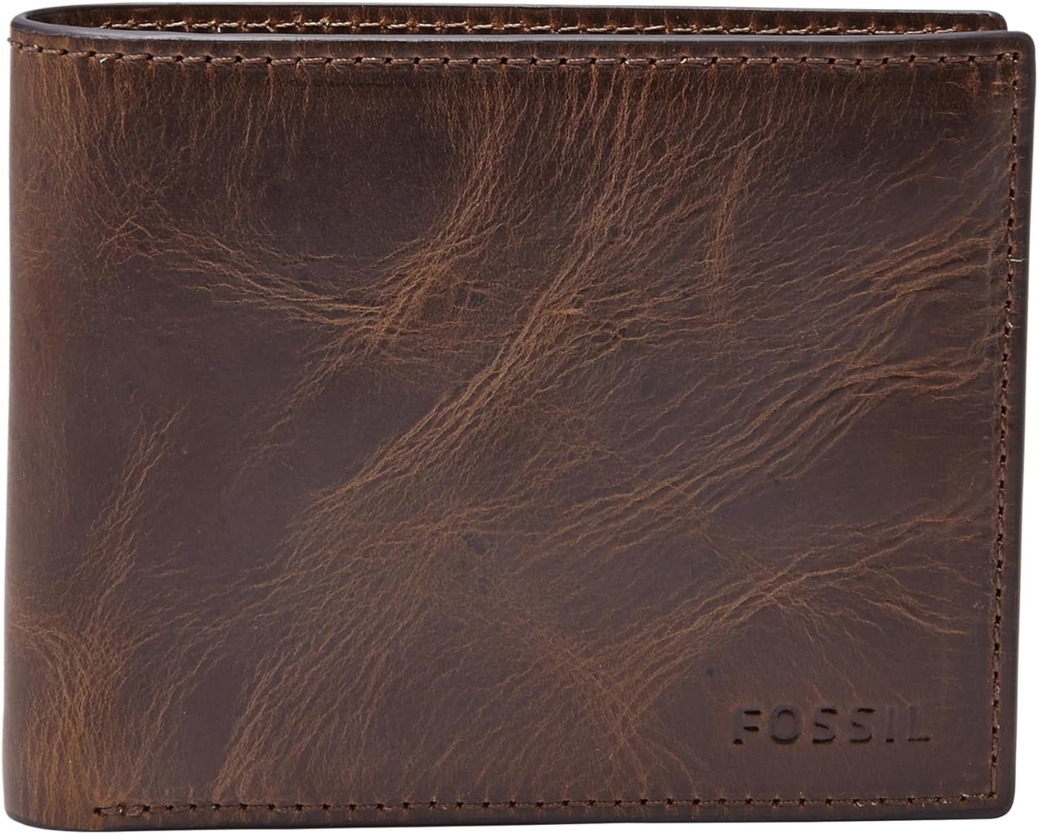Pánská peněženka Fossil RFID Flip Top Cestovní doplňky Skládací peněženka Naty Shop Pánská peněženka tmavě hnědá Jedna velikost pro všechny