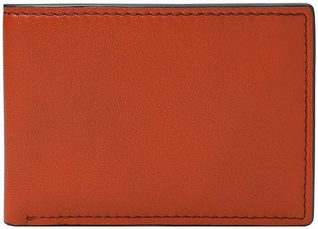 Fossil Steven Casual, 11,43 cm D x 1,27 cm Š x 7,62 cm V Pánská peněženka Naty Shop Oranžová