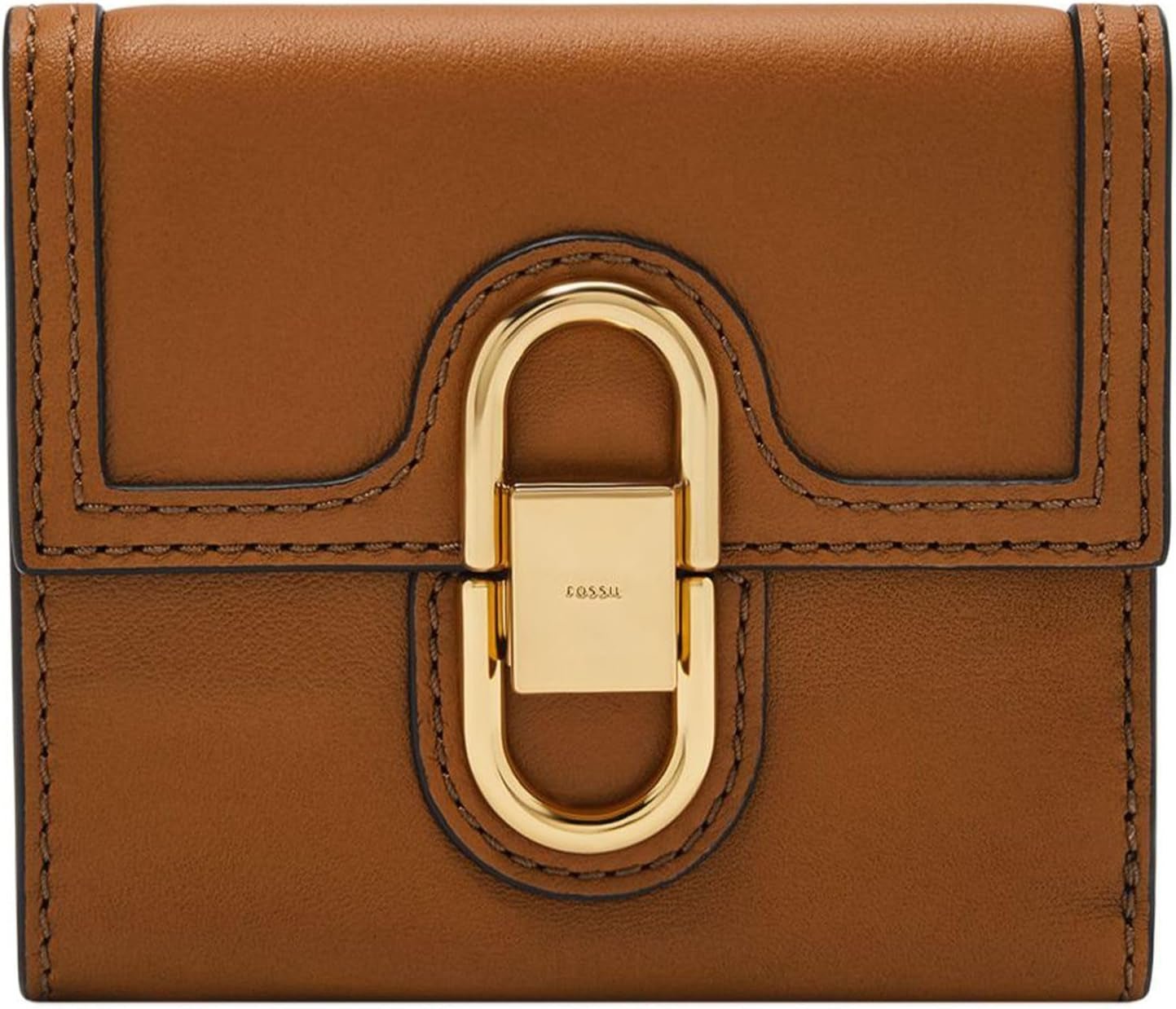 Peněženka Fossil Dámská Avondale Leather Trifold SL8292216 Dámská Peněženka Naty Shop Hnědá 10,8 cm D X 1,3 cm Š X 10,2 cm V