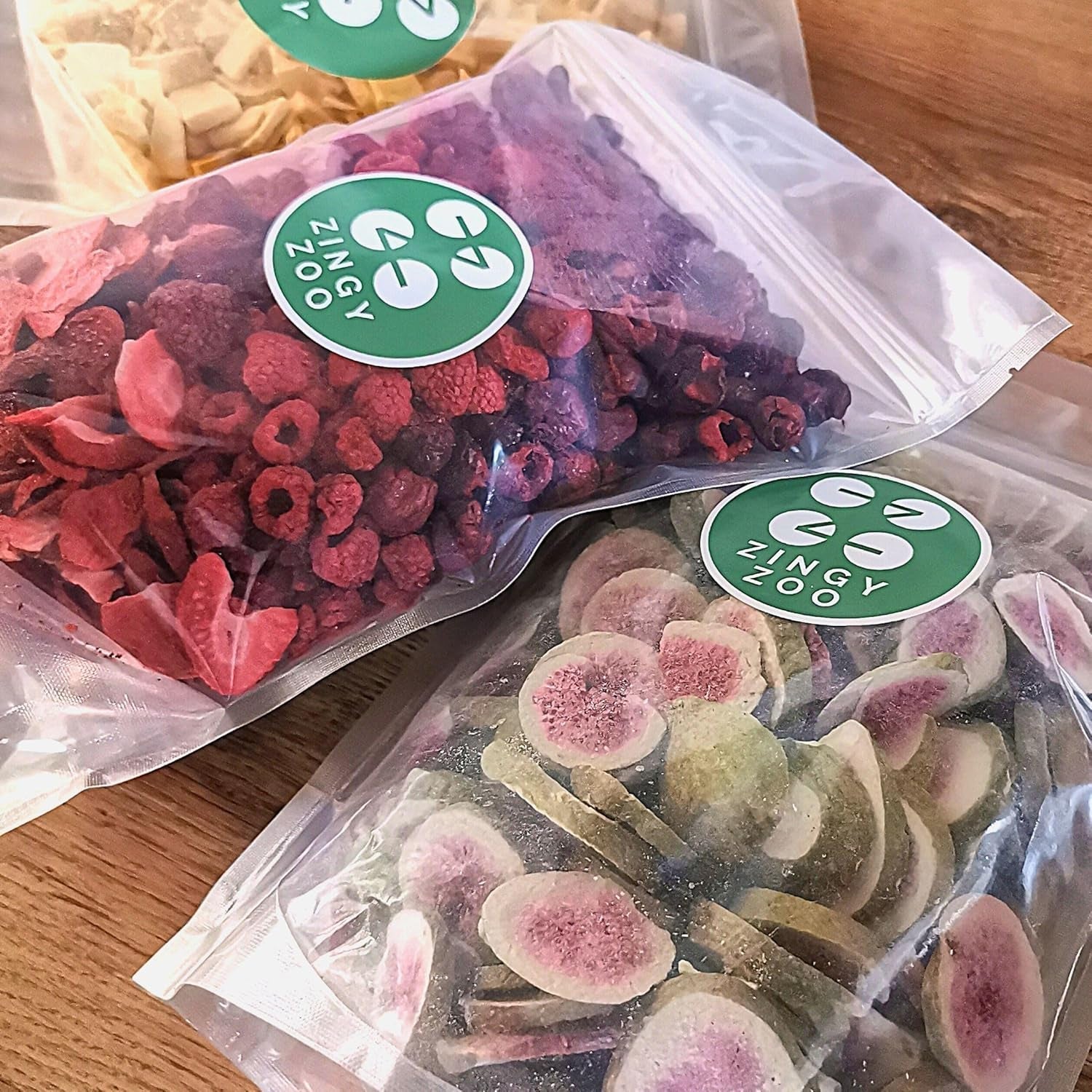 Mrazem sušené ovoce Směs červeného ovoce | XL 300g Jahody sušené mrazem Maliny Višně Směs sušeného ovoce | Mrazem sušené ovoce Jahoda Malina Višně | ZingyZoo Dehydratované produkty Naty Shop