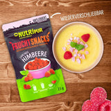 Lyofilizované ovoce: 100 g lyofilizovaných malin do smoothie bowl, müsli, polevy na kaši - lyofilizované bobule bez přidaného cukru - lyofilizované bobule - ovoce z NutriPur Dehydrated products Naty Shop