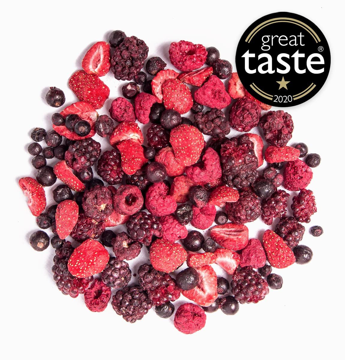 Mrazem sušené ovoce BRIX | Přírodní směs sušeného ovoce 80 g | Cena Great Taste Award za sušené ovoce | Bez GMO, Bezlepkové, Veganské, Zadržené vitamíny Naty Shop Dehydratované produkty