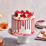 FunCakes Choco Drip Red: Lahodná příchuť, Snadné použití, Perfektní na odkapávané koláče, Příchuť Čokoláda. Uzavíratelné balení 180 g. Cukrová pasta Naty Shop