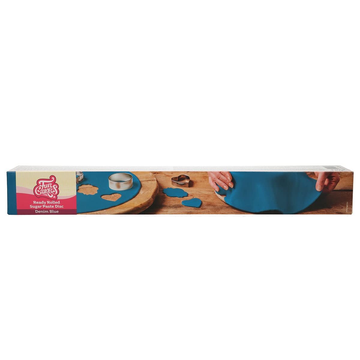 FunCakes Spring Greens Rolled Fondant Disc: Lahodná vanilková příchuť, již namotaná, snadno použitelná, ideální pro zdobení dortů, 430 g Naty Shop Demin Blue Sugar Paste
