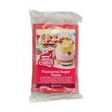 FunCakes Fondant s příchutí citronu: Lahodná chuť, hladká textura, snadno se roztírá, rolovaný fondán, ideální na dorty, cupcaky a sušenky. Halal, košer a bez lepku. 250 g (balení 3 ks) Naty Shop cukrová pasta 250 g Malina