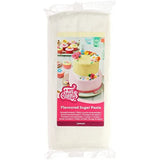 FunCakes Fondant s příchutí citronu: Lahodná chuť, hladká textura, snadno se roztírá, rolovaný fondán, ideální na dorty, cupcaky a sušenky. Halal, košer a bez lepku. 250 g (balení 3 ks) Naty Shop cukrová pasta 1 kg Citron