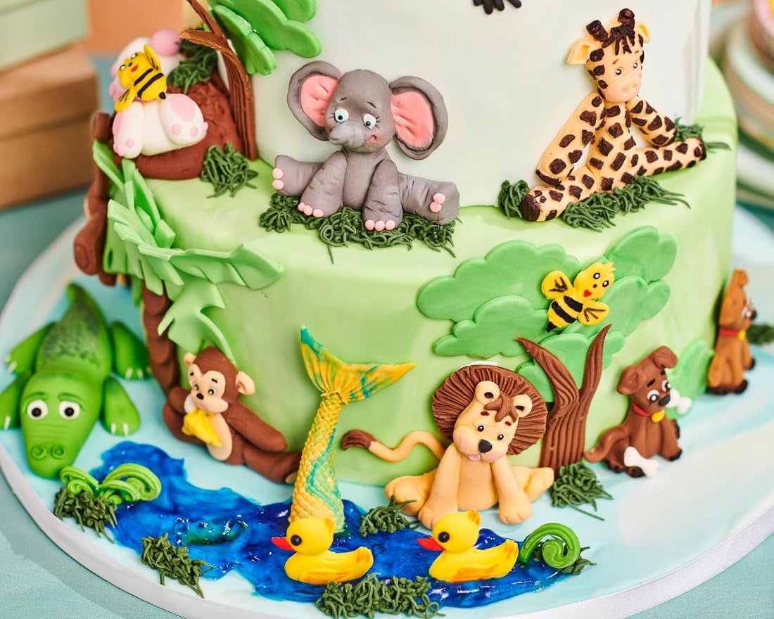 FunCakes Kaštanově hnědý laminovaný fondán: Snadné použití, hladký, pružný, měkký a ohebný, ideální pro zdobení dortů, halal, košer a bez lepku, 250 g cukrové pasty Naty Shop