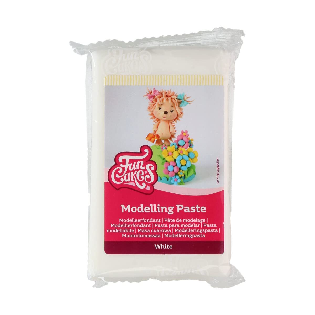 Modelovací pasta FunCakes bílá: Perfektní pro modelování postav, dortových vršků a volánů. Silné, hladké a pružné. Halal, košer a bez lepku. 250 g. (balení 2 ks) Naty Shop Bílá cukrová pasta 250 gramů