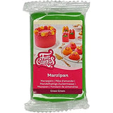 FunCakes Mandlová cukrová pasta (holandský marcipán) Grass Green: Snadné použití a hladká, ideální pro zdobení dortů, halal, košer a bez lepku, 250 g (balení po 2 ks) Naty Shop Grass Green Cukrová pasta 250G (1 balení)