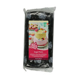 FunCakes Raven Black Rolled Fondant: Snadné použití, hladký, pružný, měkký a poddajný, ideální pro zdobení dortů, halal, košer a bez lepku. 1 kg (balení 2 ks) Naty Shop Raven černá cukrová pasta 1 kg
