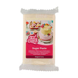 FunCakes Roll Fondant Elegant Ivory: snadné použití, hladký, pružný, měkký a poddajný, ideální pro zdobení dortů, halal, košer a bez lepku, 250 g Naty Shop Sugarpaste 250G