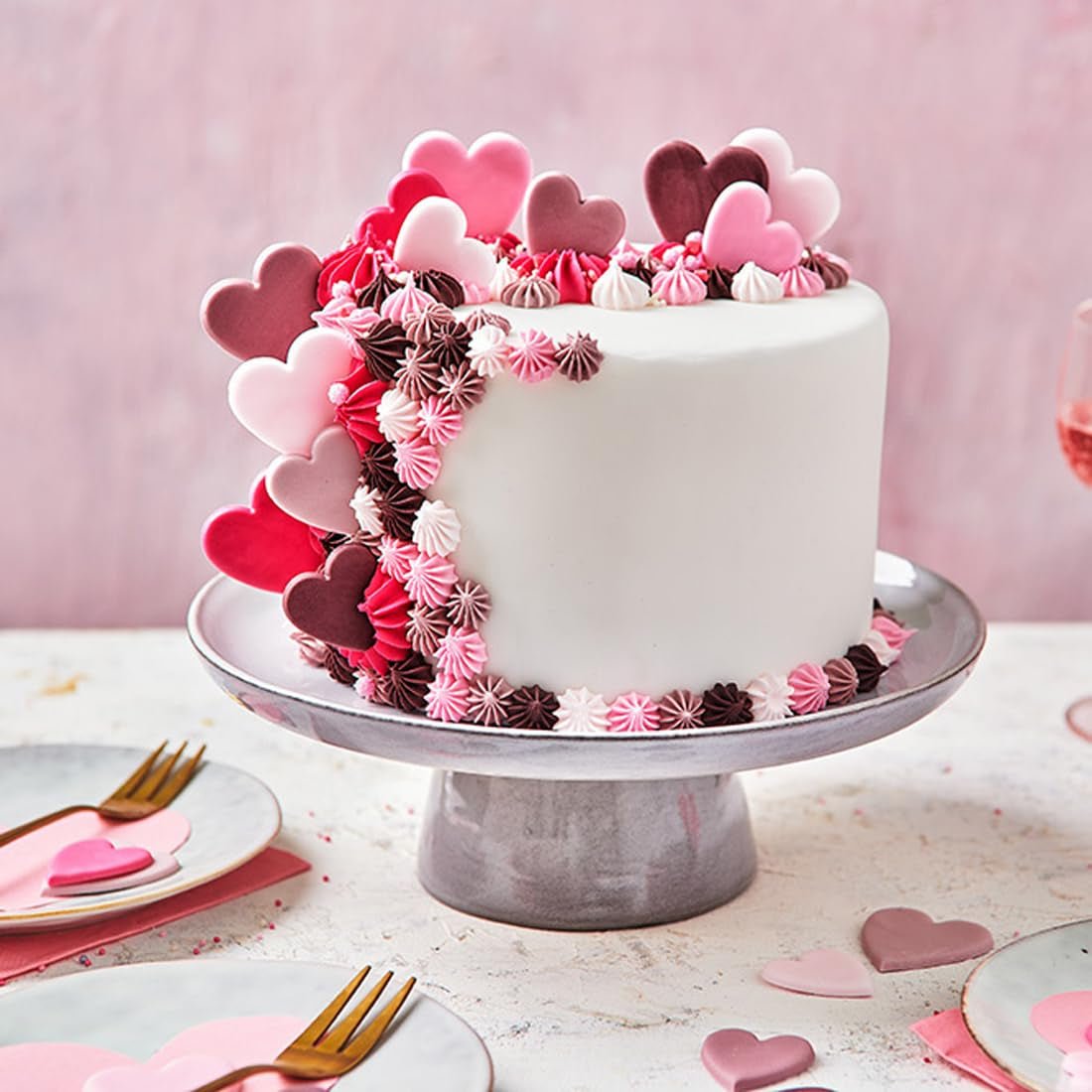FunCakes Roll Fondant Hot Pink: Snadné použití, hladký, pružný, měkký a poddajný, ideální pro zdobení dortů. Bez lepku. 1 kg cukrové pasty Naty Shop