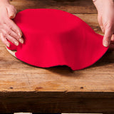 FunCakes Rolled Roll Fondant Disc Raven Black: Lahodná vanilková příchuť, 430 g & Rolled Roll Fondant Disc Fire Red: Lahodná vanilková příchuť, již svinutá, Snadné použití, 430 g Naty Shop Cukrová pasta