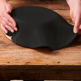 FunCakes Rolled Roll Fondant Disc Raven Black: Lahodná vanilková příchuť, 430 g & Rolled Roll Fondant Disc Fire Red: Lahodná vanilková příchuť, již svinutá, Snadné použití, 430 g Naty Shop Cukrová pasta