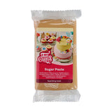 FunCakes Sparkling Gold Rolled Fondant: Snadné použití, hladký, pružný, měkký a poddajný, ideální pro zdobení dortů, halal, košer a bez lepku. 250 g cukrové pasty Naty Shop Default Title