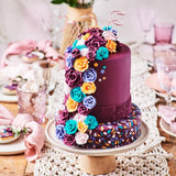FunCakes Tropický pomerančový laminovaný fondán: Snadné použití, hladký, pružný, měkký a ohebný, ideální pro zdobení dortů, Halal, košer a bez lepku, 250 g cukrové pasty Naty Shop